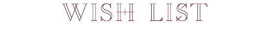 wish LiSt